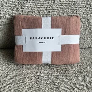 Parachute Home Standard Linen Pillow Sham Set in Clay